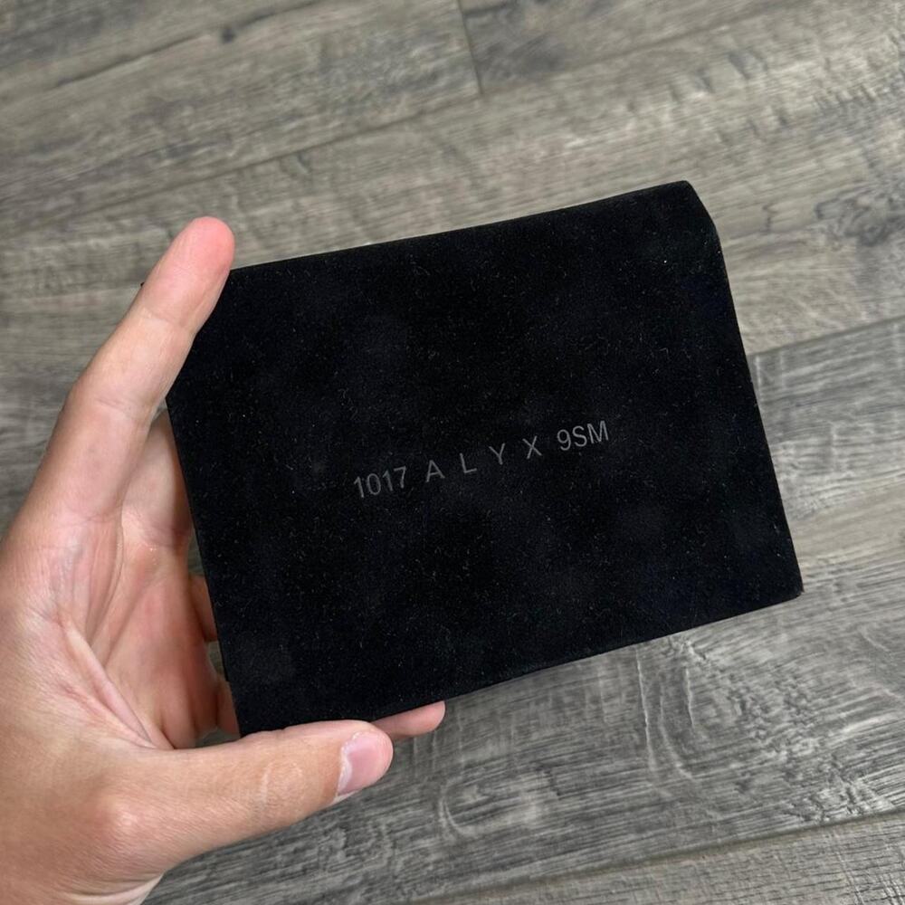 Mini Suede 1017 ALYX 9SM Black Dust Bag Coin Purse Designer Pouch Jewlery Holder